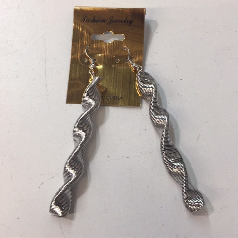 Silver Spiral Earrings